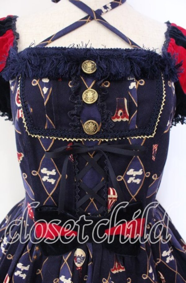 angelic pretty toy march ブラウス　ネイビー Angelic Pretty / TOY MARCHワンピース ネイビー O-25-12-04-069-AP-OP