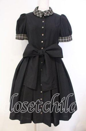 画像: Sheglit / ”アプリコット”パフワンピース Ｍ ブラック O-25-12-04-072-EL-OP-IG-OS