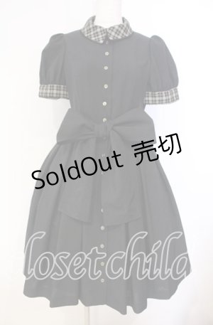 画像: Sheglit / ”アプリコット”パフワンピース Ｍ ブラック O-25-12-04-072-EL-OP-IG-OS