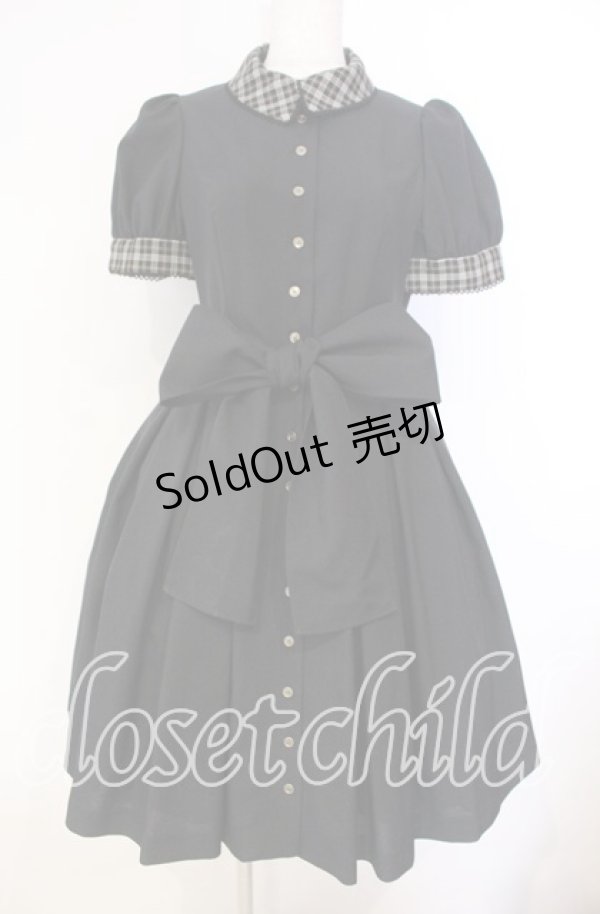 画像1: Sheglit / ”アプリコット”パフワンピース Ｍ ブラック O-25-12-04-072-EL-OP-IG-OS (1)