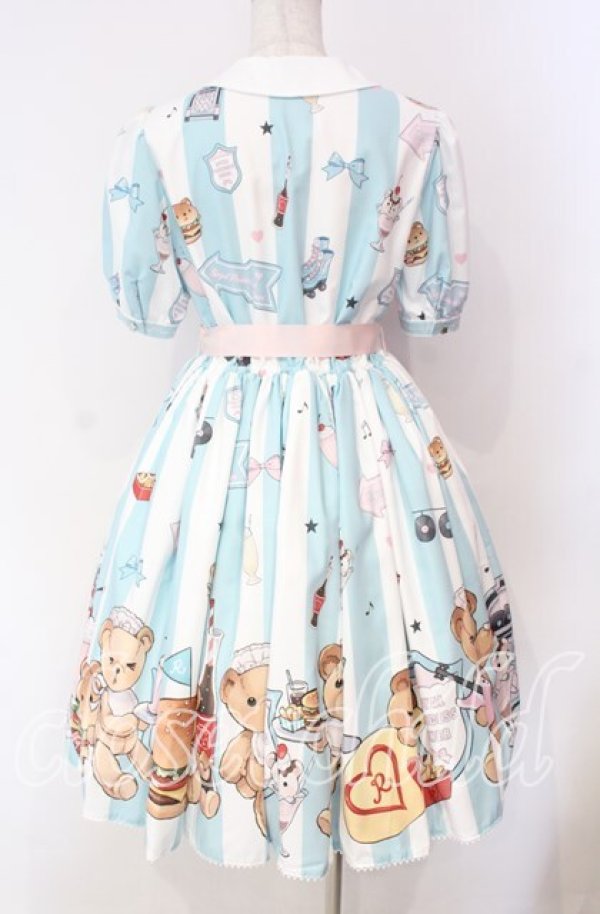 画像6: Royal Princess Alice / 関西モデルズ＆城咲ロンドン コラボTeddy Bears Dinerワンピース  サックス O-25-12-04-074-LO-OP-IG-OS (6)