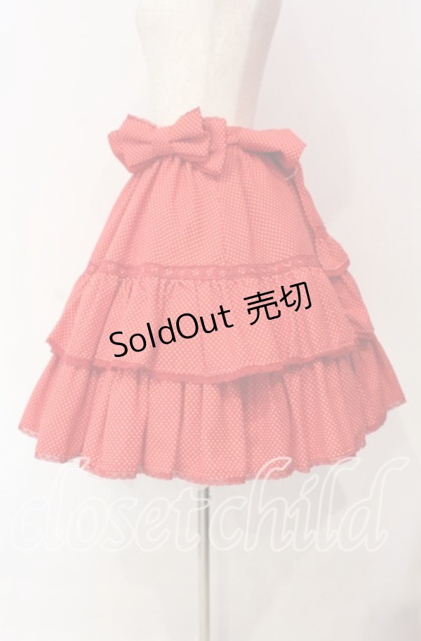 画像3: Angelic Pretty / ドットティアードスカート  アカ O-25-12-04-075-AP-OP-OW-OS (3)