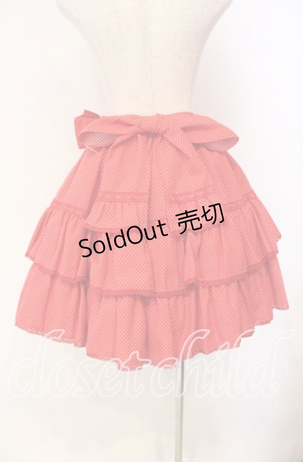 画像4: Angelic Pretty / ドットティアードスカート  アカ O-25-12-04-075-AP-OP-OW-OS (4)