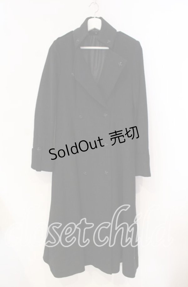 画像1: NO.S PROJECT / ナポレオンカラーコート M クロ O-25-12-04-081-LO-CO-OW-OS (1)