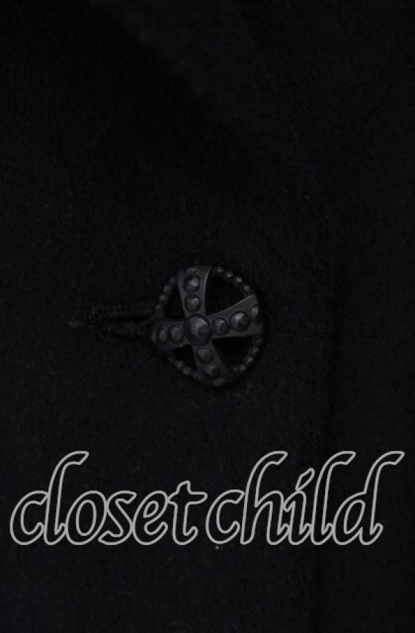 画像2: NO.S PROJECT / ナポレオンカラーコート M クロ O-25-12-04-081-LO-CO-OW-OS (2)