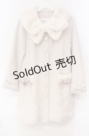 画像: LIZ LISA / 衿リボンファーコート 0 ピンク O-25-12-04-083-LO-CO-OW-OS