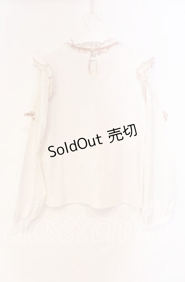 画像4: LIZ LISA / ハートチュールくりぬきカットトップス 0 シロ×ピンク O-25-12-04-086-LO-TO-OW-OS (4)