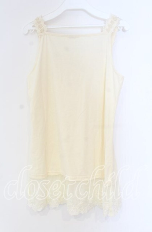 画像3: axes femme / 胸元＆肩デザインロングタンク M キナリ O-25-12-04-001-AX-TO-OW-OS (3)