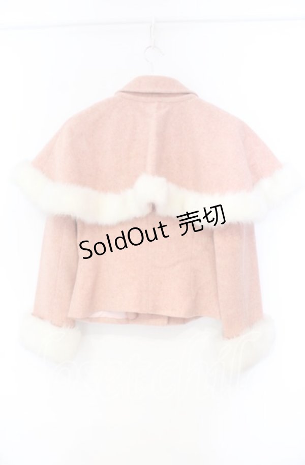 画像3: MILK / ミックスウールケープ付きショートコート  ピンク系 O-25-12-04-087-ML-JA-OW-OS (3)