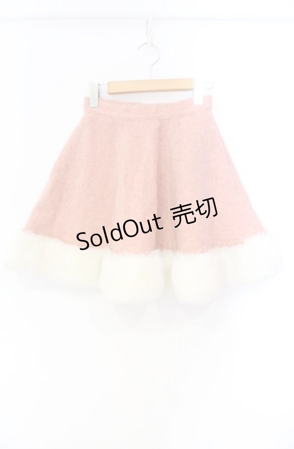 画像1: MILK / ファー付きスカート  ピンク O-25-12-04-088-ML-SK-OW-OS (1)