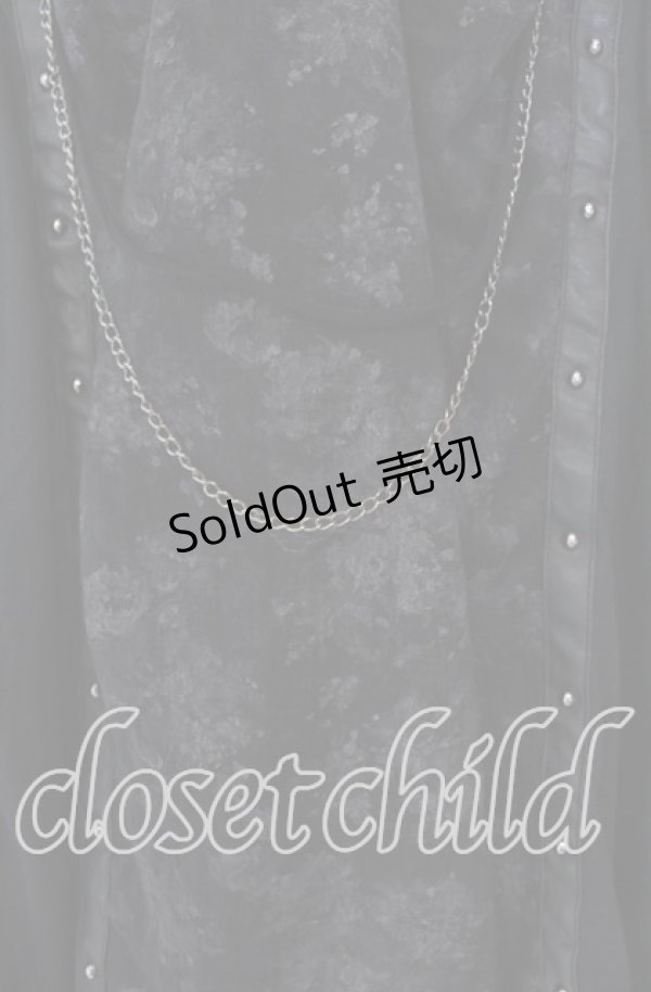 画像2: SEX POT ReVeNGe / オフショルドレープフラワー切り替えカットソー M ブラック O-25-12-04-011-SP-TO-YM-OS (2)