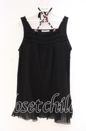 画像: axes femme / ガーデンホルタータンクトップ M クロ O-25-12-04-002-AX-TO-OW-OS