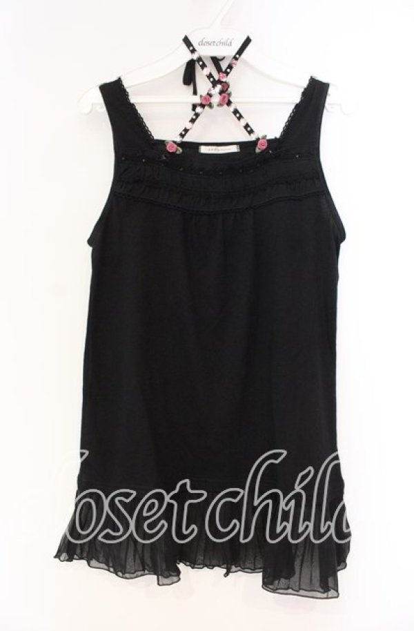 画像1: axes femme / ガーデンホルタータンクトップ M クロ O-25-12-04-002-AX-TO-OW-OS (1)