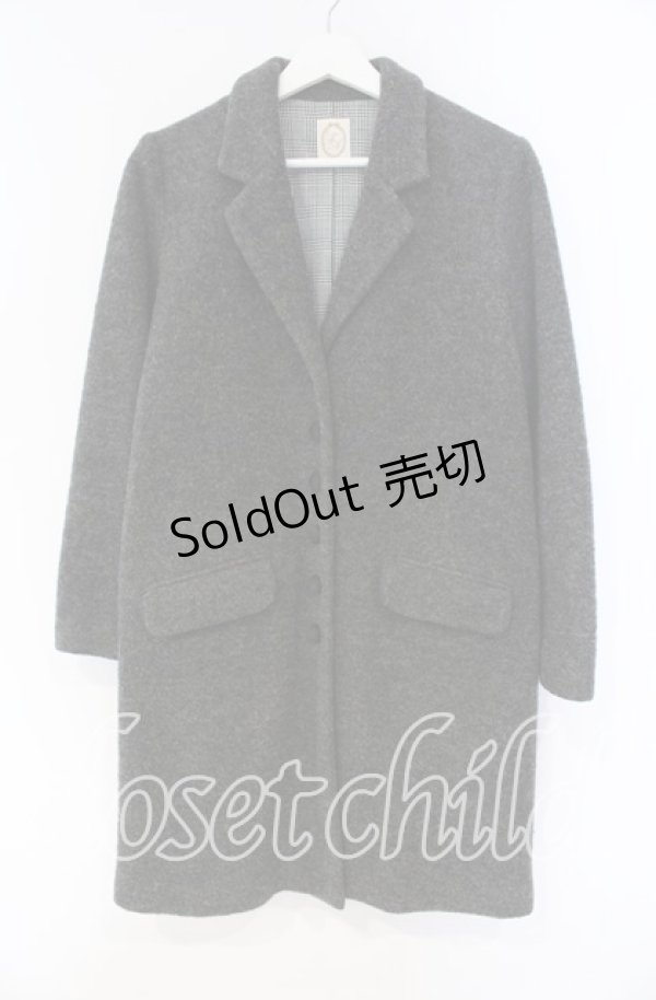 画像1: FA（Fi.n.t） / くるみボタンチェスターコート F グレー O-25-12-04-014-LO-CO-OW-OS (1)