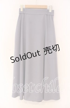 画像: an another angelus / バックラッフルリボンフレアースカート F ブルー O-25-12-04-018-CA-SK-OW-OS