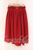 画像1: an another angelus / ビットベルト付きタックスカート F レッド O-25-12-04-020-CA-SK-OW-ZT0115L (1)