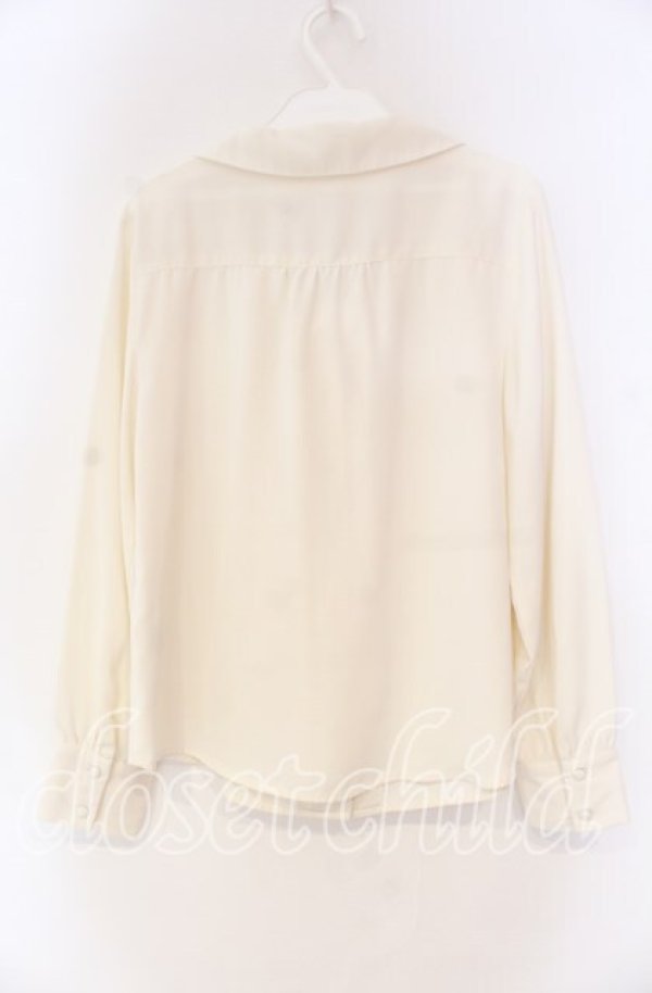 画像2: an another angelus / ラッフルボウタイブラウス F アイボリー O-25-12-04-021-CA-BL-OW-OS (2)