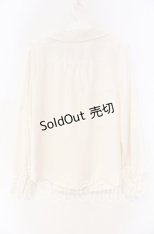 画像2: an another angelus / ラッフルボウタイブラウス F アイボリー O-25-12-04-021-CA-BL-OW-OS (2)