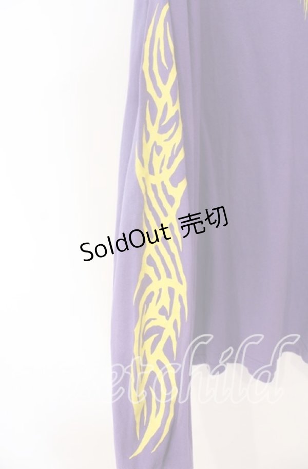 画像2: KRY CLOTHING / 「AKM」ルーズシルエットロングスリーブT XXL パープル O-25-12-04-024-EL-TO-OW-OS (2)