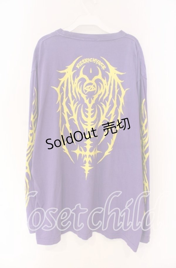 画像3: KRY CLOTHING / 「AKM」ルーズシルエットロングスリーブT XXL パープル O-25-12-04-024-EL-TO-OW-OS (3)