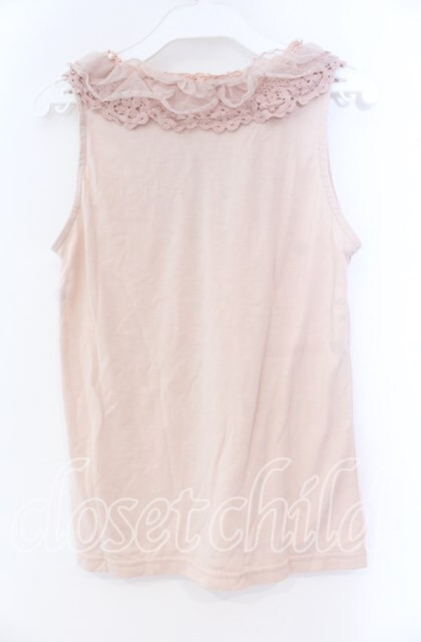 画像3: axes femme / コットンレース襟付タンク M ピンク O-25-12-04-003-AX-TO-OW-OS (3)