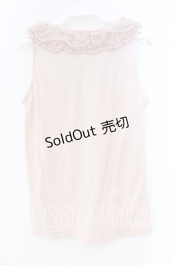 画像3: axes femme / コットンレース襟付タンク M ピンク O-25-12-04-003-AX-TO-OW-OS (3)