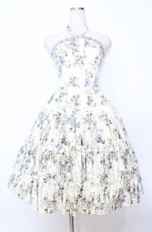 画像: Victorian maiden / ロココブーケブリジットワンピース  ロココブルー O-25-12-05-003-CL-OP-OW-OS