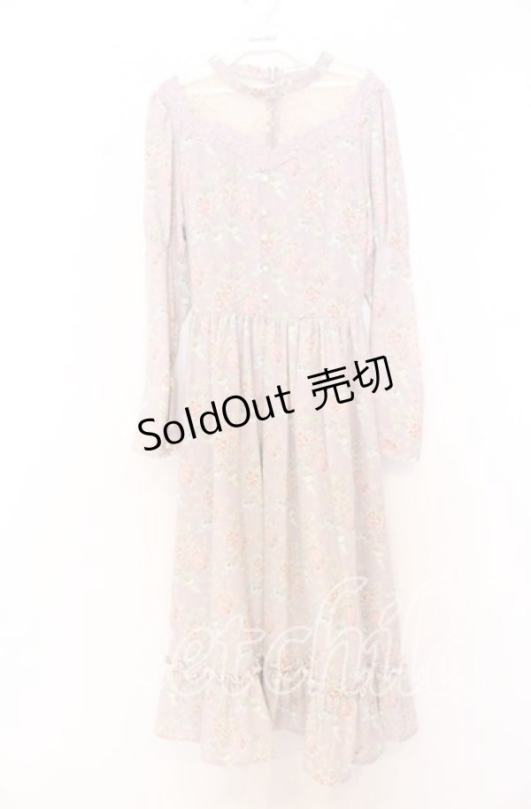 画像1: Kurumi Collaboration / KRハナジゴスリーブワンピース LL ラベンダー O-25-12-05-025-LO-OP-IG-OS (1)