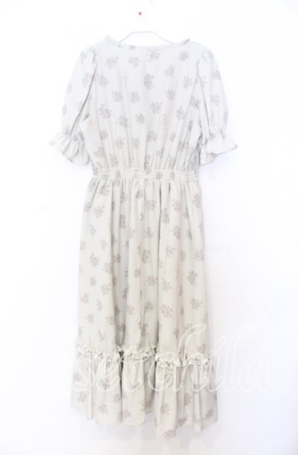 画像3: m petit by misako / NINA'S 花柄スクエアネックワンピース Ｍ ベージュ O-25-12-05-026-LO-OP-IG-ZT027 (3)