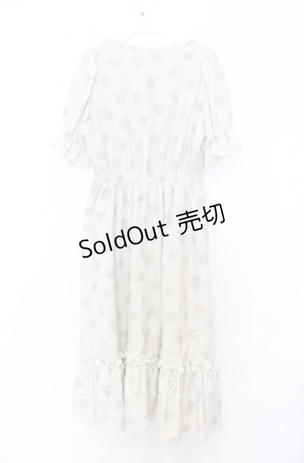 画像3: m petit by misako / NINA'S 花柄スクエアネックワンピース Ｍ ベージュ O-25-12-05-026-LO-OP-IG-ZT027 (3)