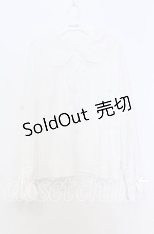 画像: m petit by misako / AM マルエリフリルブラウス Ｌ シロ O-25-12-05-029-LO-BL-IG-OS