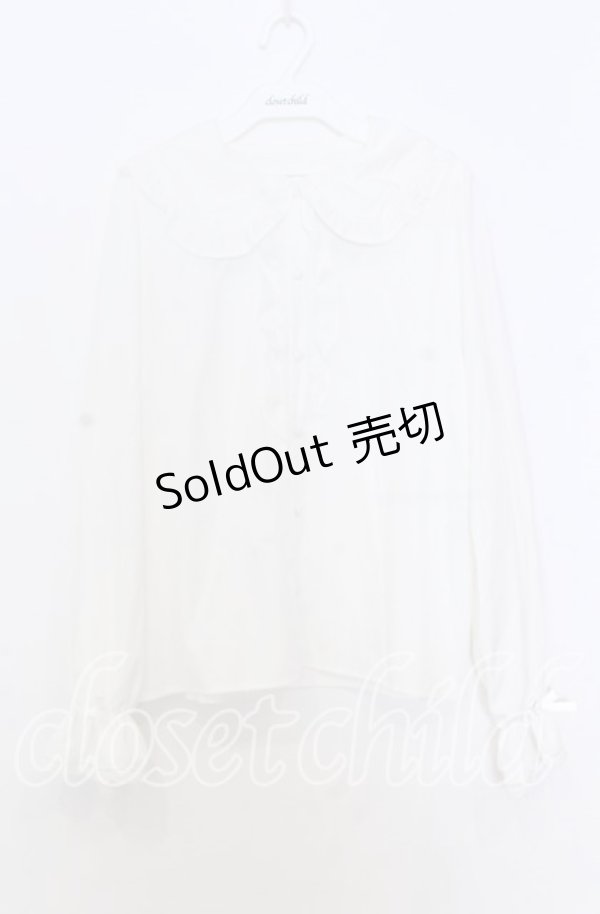 画像1: m petit by misako / AM マルエリフリルブラウス Ｌ シロ O-25-12-05-029-LO-BL-IG-OS (1)