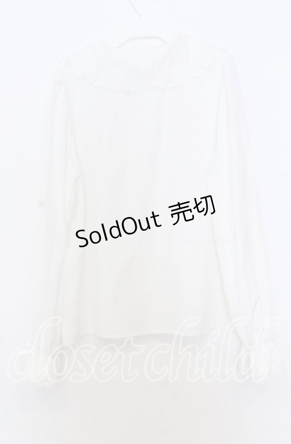 画像2: m petit by misako / AM マルエリフリルブラウス Ｌ シロ O-25-12-05-029-LO-BL-IG-OS (2)