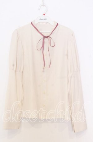 画像: Kurumi Collaboration / KRデシンジゴスリブラウス Ｌ アイボリー O-25-12-05-031-LO-BL-IG-OS