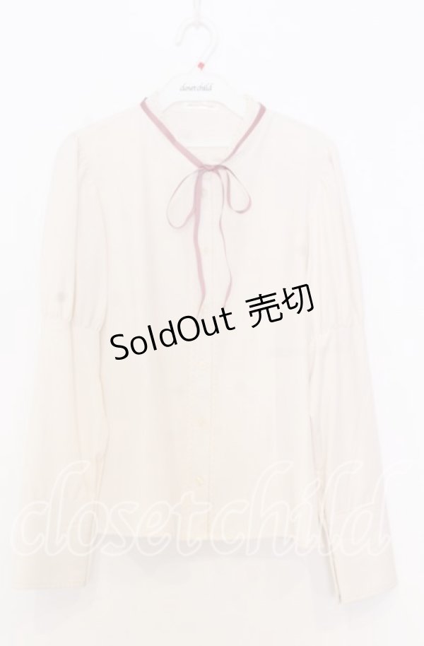 画像1: Kurumi Collaboration / KRデシンジゴスリブラウス Ｌ アイボリー O-25-12-05-031-LO-BL-IG-OS (1)