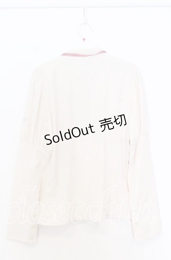 画像2: Kurumi Collaboration / KRデシンジゴスリブラウス Ｌ アイボリー O-25-12-05-031-LO-BL-IG-OS (2)