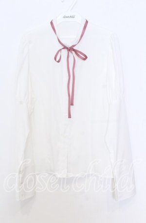 画像: Kurumi Collaboration / KRデシンジゴスリブラウス Ｍ シロ O-25-12-05-032-LO-BL-IG-OS