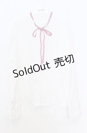 画像: Kurumi Collaboration / KRデシンジゴスリブラウス Ｍ シロ O-25-12-05-032-LO-BL-IG-OS