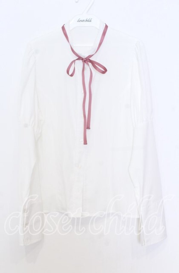 画像1: Kurumi Collaboration / KRデシンジゴスリブラウス Ｍ シロ O-25-12-05-032-LO-BL-IG-OS (1)