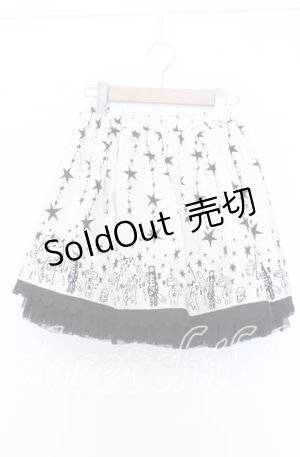 画像: PEACE NOW / スターモンスタープリントスカート M アイボリー O-25-12-05-035-PU-SK-IG-OS