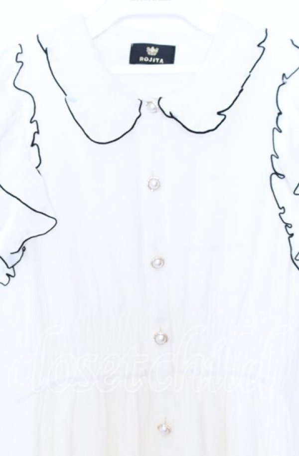 画像2: Rojita / シャドーチェックロングワンピース  シロ O-25-12-05-036-LO-OP-IG-ZT523 (2)