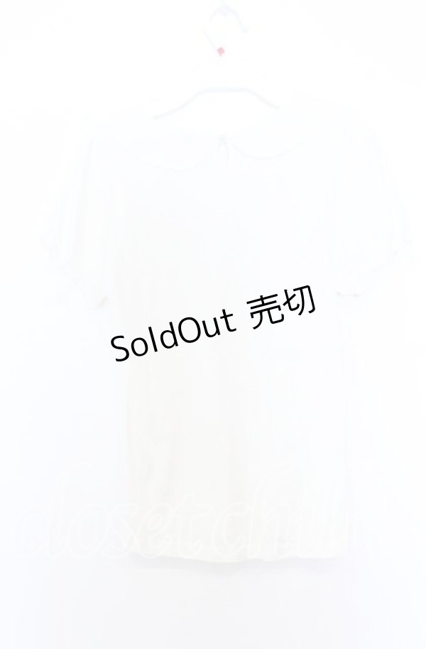 画像3: Fi.n.t / いちごステッチパフTシャツ  アイボリー O-25-12-05-039-CA-TO-IG-OS (3)