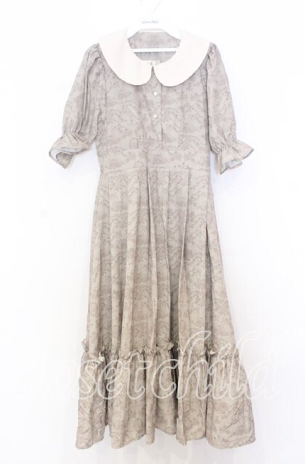 画像1: m petit by misako / NINA’Sコラボトワルドジュイワンピース Ｓ ベージュ O-25-12-05-043-LO-OP-IG-ZT518 (1)