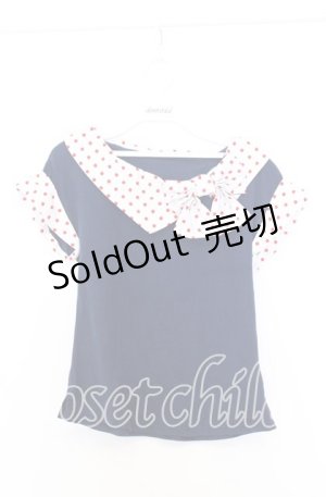 画像: Angelic Pretty / Milkshakeカットソー  ネイビー×シロ O-25-12-05-045-AP-TO-IG-OS