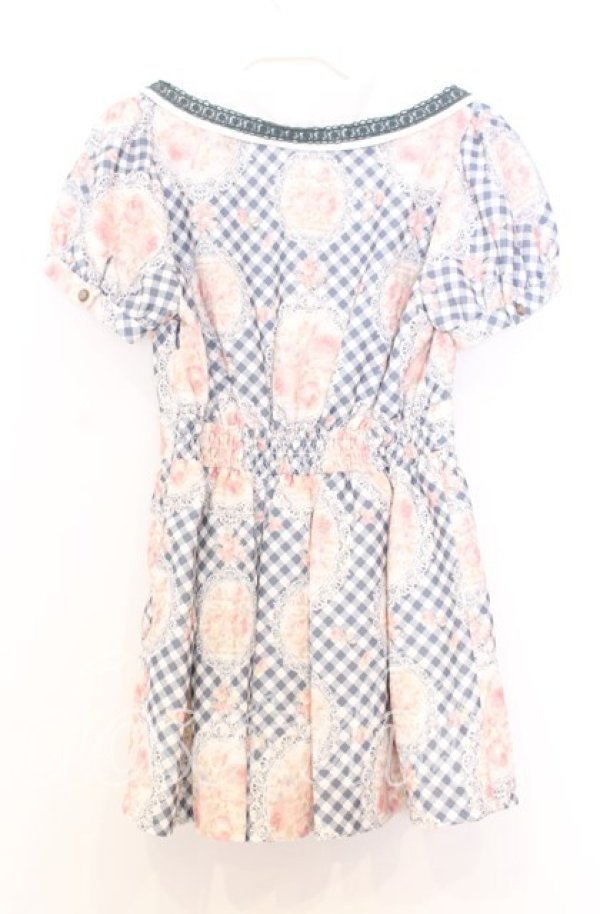 画像3: LIZ LISA / 花柄×チェックトップス O グレー O-25-12-05-048-LO-TO-YM-OS (3)
