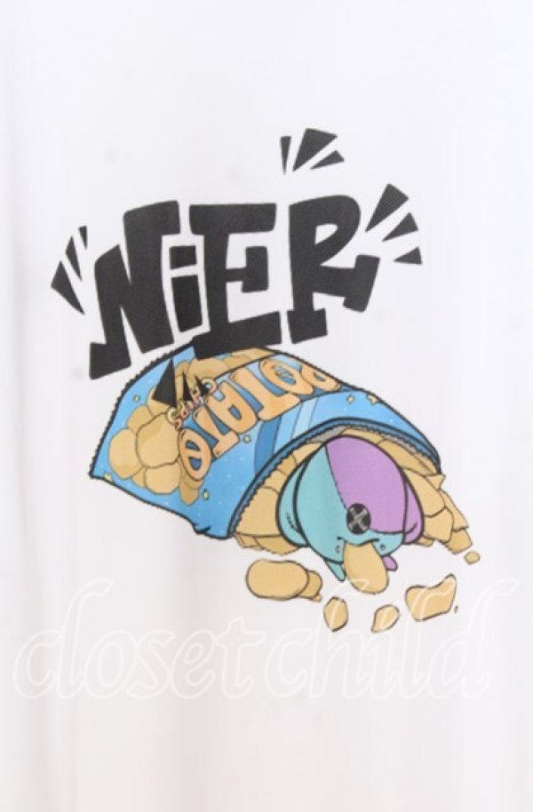 画像2: NieR CLOTHING / ONEくん プリントBIGカットソー XL ホワイト O-25-12-05-052-PU-TO-YM-ZT090 (2)