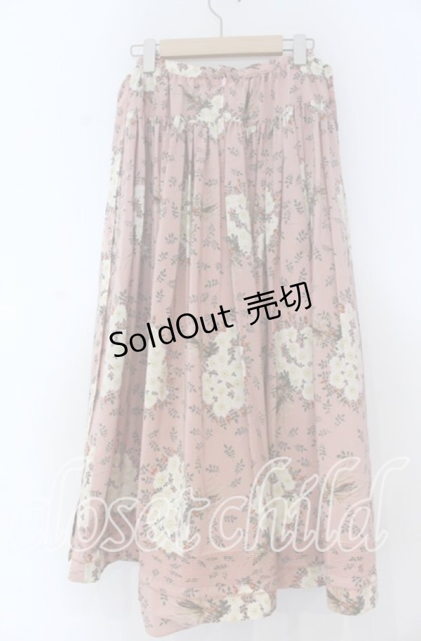 画像2: PINK HOUSE / フラワーウエストリボンスカート  ピンク O-25-12-05-1044-LO-SK-IG-OS (2)