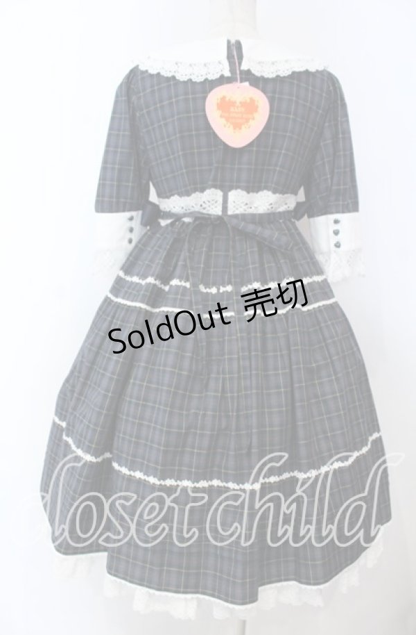 画像4: BABY,THE STARS SHINE BRIGHT / タータンチェックシャーメインワンピース  グリーン O-25-12-05-1003-BA-OP-IG-OS (4)