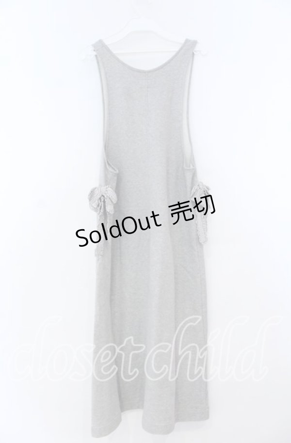 画像3: PINK HOUSE / ギンガムロゴ使いワンピース  グレー O-25-12-05-1048-LO-OP-OW-OS (3)