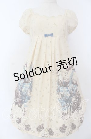 画像: Emily Temple cute / ワンダーランドプリントワンピース  アイボリー O-25-12-05-1008-ET-OP-OW-OS